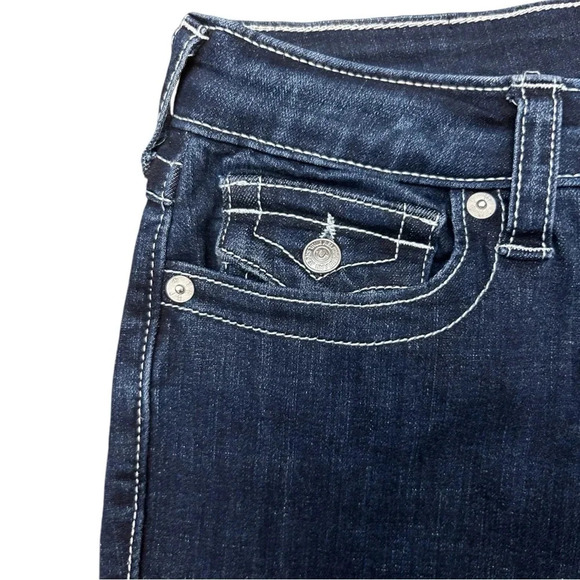 True Religion Jennie Mid Rise Flap Curvy Skinny Jean Horseshoe Y2K Rockabilly - Picture 5 of 10